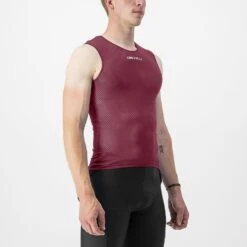 Castelli Pro Mesh 2.0 Mouwloos Ondershirt Rood Heren