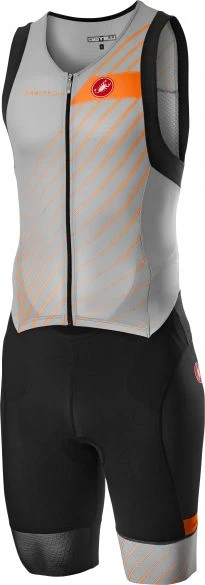 Castelli Free Sanremo Trisuit SL Zilvergrijs Heren 3 Castelli Free Sanremo Trisuit SL Zilvergrijs Heren