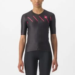 Castelli Free Speed 2 W Race Tri Top Zwart/rood Dames