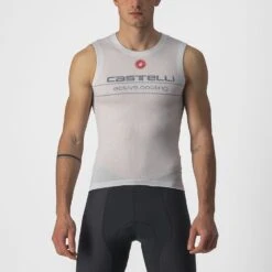 Castelli Active Cooling Ondershirt Mouwloos Zilvergrijs Heren