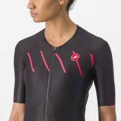 Castelli Free Speed 2 W Race Tri Top Zwart/rood Dames -Zwemartikelen Winkel 06 8620097