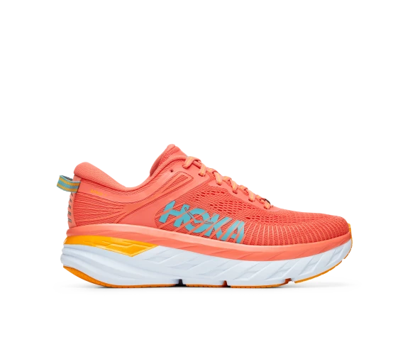 Hoka One One Hoka Bondi 7 Hardloopschoenen Roze Dames 3 Hoka One One Hoka Bondi 7 Hardloopschoenen Roze Dames