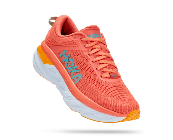 Hoka One One Hoka Bondi 7 Hardloopschoenen Roze Dames 5 Hoka One One Hoka Bondi 7 Hardloopschoenen Roze Dames - Afbeelding 3
