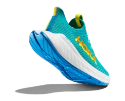 Hoka One One Hoka Carbon X 3 Hardloopschoenen Blauw/groen Dames -Zwemartikelen Winkel 1123193 cepr 004