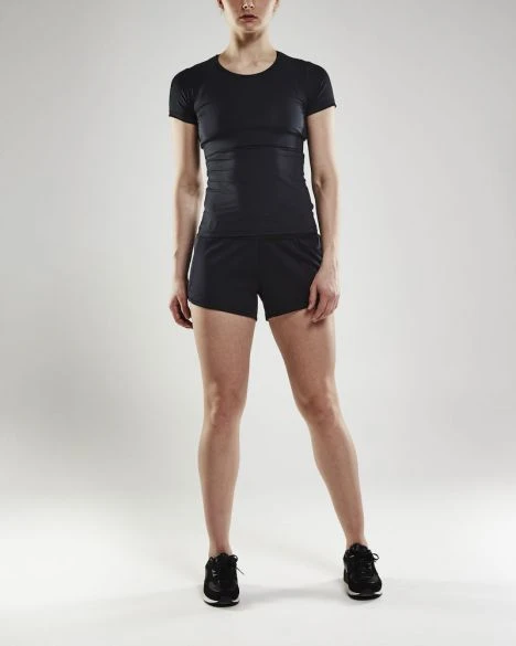 Craft Eaze Jersey Hardloop Short Zwart Dames 4 Craft Eaze Jersey Hardloop Short Zwart Dames - Afbeelding 2
