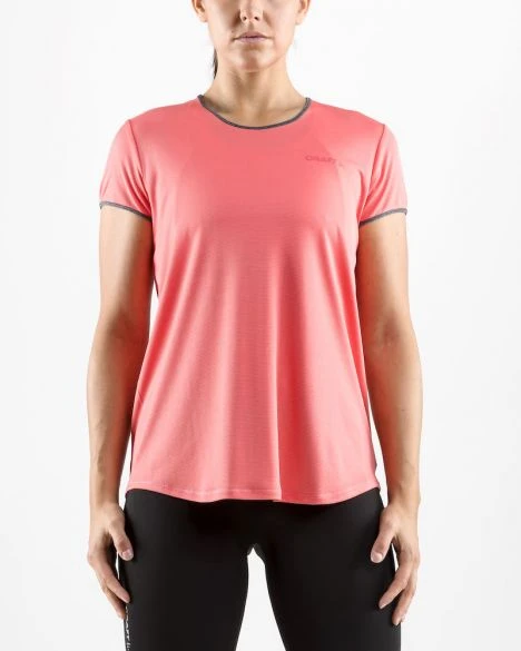 Craft Eaze Korte Mouw Hardloopshirt Roze Dames 4 Craft Eaze Korte Mouw Hardloopshirt Roze Dames - Afbeelding 2