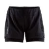 Craft Essential 2-in-1 Hardloop Short Zwart Dames -Zwemartikelen Winkel 1906029 999000 essential 2 in 1 shorts f