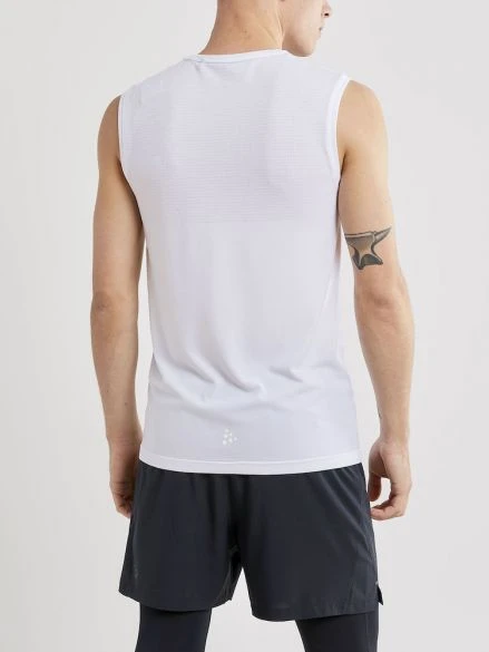 Craft Fuseknit Light Mouwloos Ondershirt Wit Heren 5 Craft Fuseknit Light Mouwloos Ondershirt Wit Heren - Afbeelding 3
