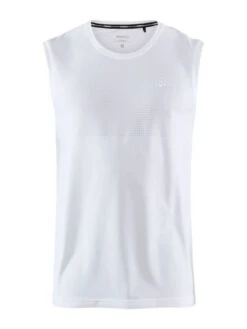 Craft Fuseknit Light Mouwloos Ondershirt Wit Heren