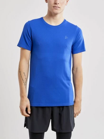 Craft Fuseknit Light Korte Mouw Ondershirt Blauw Heren 4 Craft Fuseknit Light Korte Mouw Ondershirt Blauw Heren - Afbeelding 2