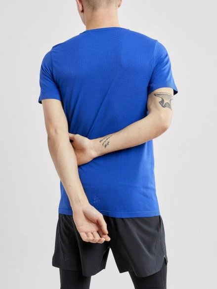 Craft Fuseknit Light Korte Mouw Ondershirt Blauw Heren 5 Craft Fuseknit Light Korte Mouw Ondershirt Blauw Heren - Afbeelding 3