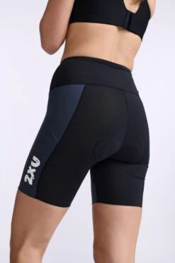 2XU Aero 7 Inch Tri Shorts Donkerblauw Dames -Zwemartikelen Winkel 2xu aero 7 inch tri short wt6435b idk wht 022