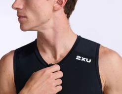 2XU Core Trisuit Mouwloos Zwart Heren -Zwemartikelen Winkel 2xu core trisuit mt6437d blk wht 020