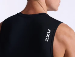 2XU Core Trisuit Mouwloos Zwart Heren -Zwemartikelen Winkel 2xu core trisuit mt6437d blk wht 024