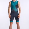2XU Core Trisuit Mouwloos Blauw/groen Heren -Zwemartikelen Winkel 2xu core trisuit mt6437d idk wht