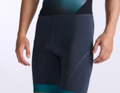 2XU Core Trisuit Mouwloos Blauw/groen Heren -Zwemartikelen Winkel 2xu core trisuit mt6437d idk wht 019