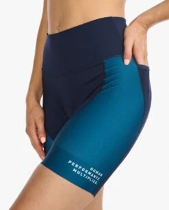 2XU Aero 7 Inch Tri Shorts Blauw Dames -Zwemartikelen Winkel 2xu dames shorts wt6435b mdn wht 05