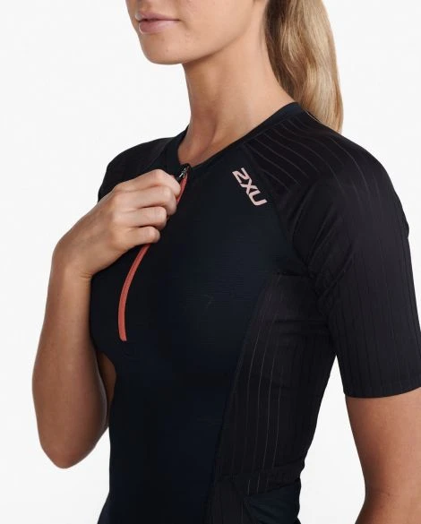 2XU Aero Tri Crop Zwart Dames 9 2XU Aero Tri Crop Zwart Dames - Afbeelding 7