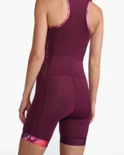 2XU Core Trisuit Mouwloos Roze Dames -Zwemartikelen Winkel 2xu dames trisuit wt6440d mul ftv 06