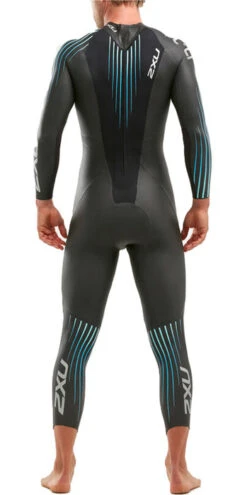 2XU P:1 Propel Lange Mouw Wetsuit Zwart/blauw Heren -Zwemartikelen Winkel 2xu heren p1 propel wetsuit blauw mw4991c