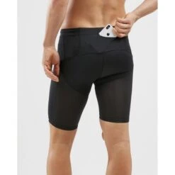 2XU Run Dash Compressie Shorts Zwart Heren -Zwemartikelen Winkel 2xu run dash compressie shorts ma6108b