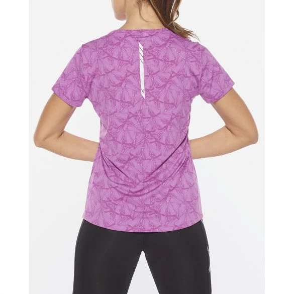 2XU GHST Hardloopshirt Korte Mouw Roze Dames 4 2XU GHST Hardloopshirt Korte Mouw Roze Dames - Afbeelding 2