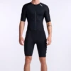 2XU Aero Trisuit Korte Mouw Zwart Heren -Zwemartikelen Winkel 2xu trisuit aero sleeved mt6426d blk wht