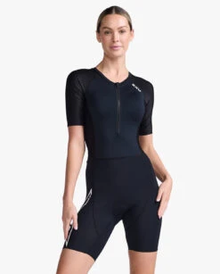 2XU Aero Trisuit Korte Mouw Zwart Dames