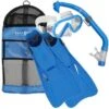 Aqua Lung Sport Santa Cruz Kids Snorkelset Maat L/XL Blauw -Zwemartikelen Winkel 3661666072366 3661666072366
