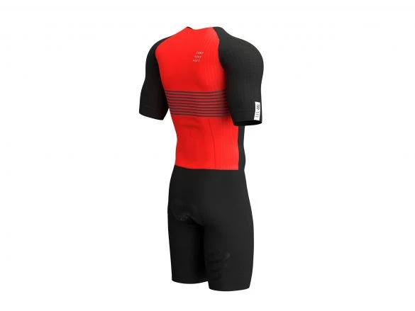 Compressport Aero Korte Mouw Trisuit Zwart Heren 4 Compressport Aero Korte Mouw Trisuit Zwart Heren - Afbeelding 2