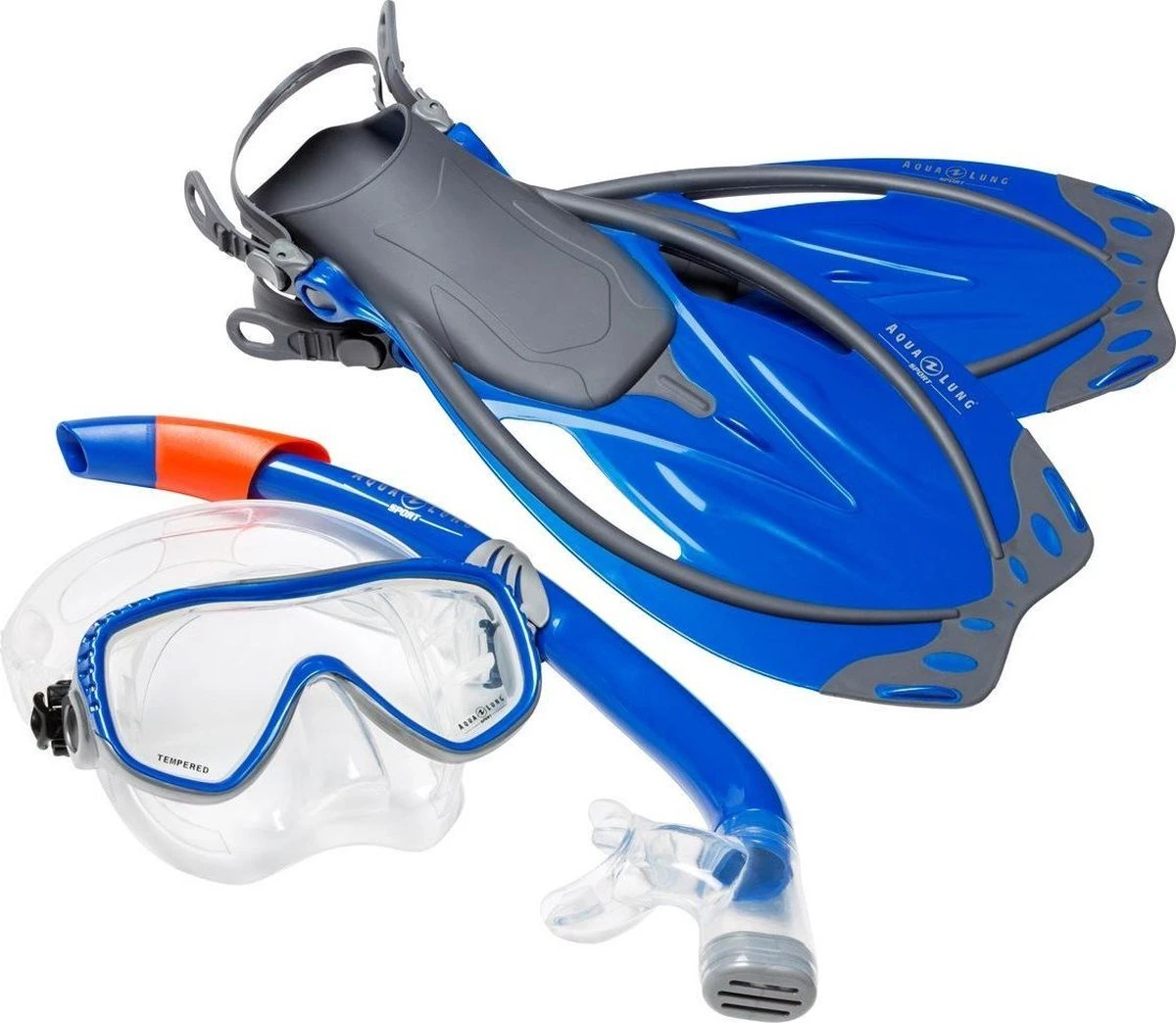 Aqua Lung Yucatan Pro Snorkelset Heren Maat S/M Blauw 3 Aqua Lung Yucatan Pro Snorkelset Heren Maat S/M Blauw