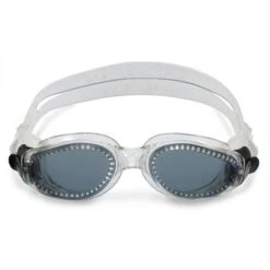 Aqua Sphere Kaiman Donkere Lens Zwembril Zilver -Zwemartikelen Winkel aqua sphere kaiman donkere lens white zilver 004