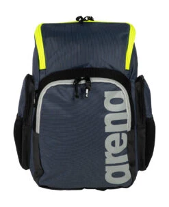Arena Spiky 3 35L Zwemtas Geel/donkerblauw -Zwemartikelen Winkel arena 005597 103 spiky iii backpack 35 005 f s