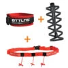 BTTLNS Triathlon Accessoires Voordeel Pakket Rood -Zwemartikelen Winkel bttlns accessories combination 03 chipband numberbelt laces red 01