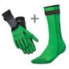 BTTLNS Neopreen Zwemsokken En Zwemhandschoenen Voordeelset Groen -Zwemartikelen Winkel bttlns neoprene accessories combi set 2 green low