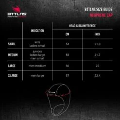 BTTLNS Neopreen Thermal Swim Cap Zethes 1.0 Goud -Zwemartikelen Winkel bttlns size guide neoprene cap 2