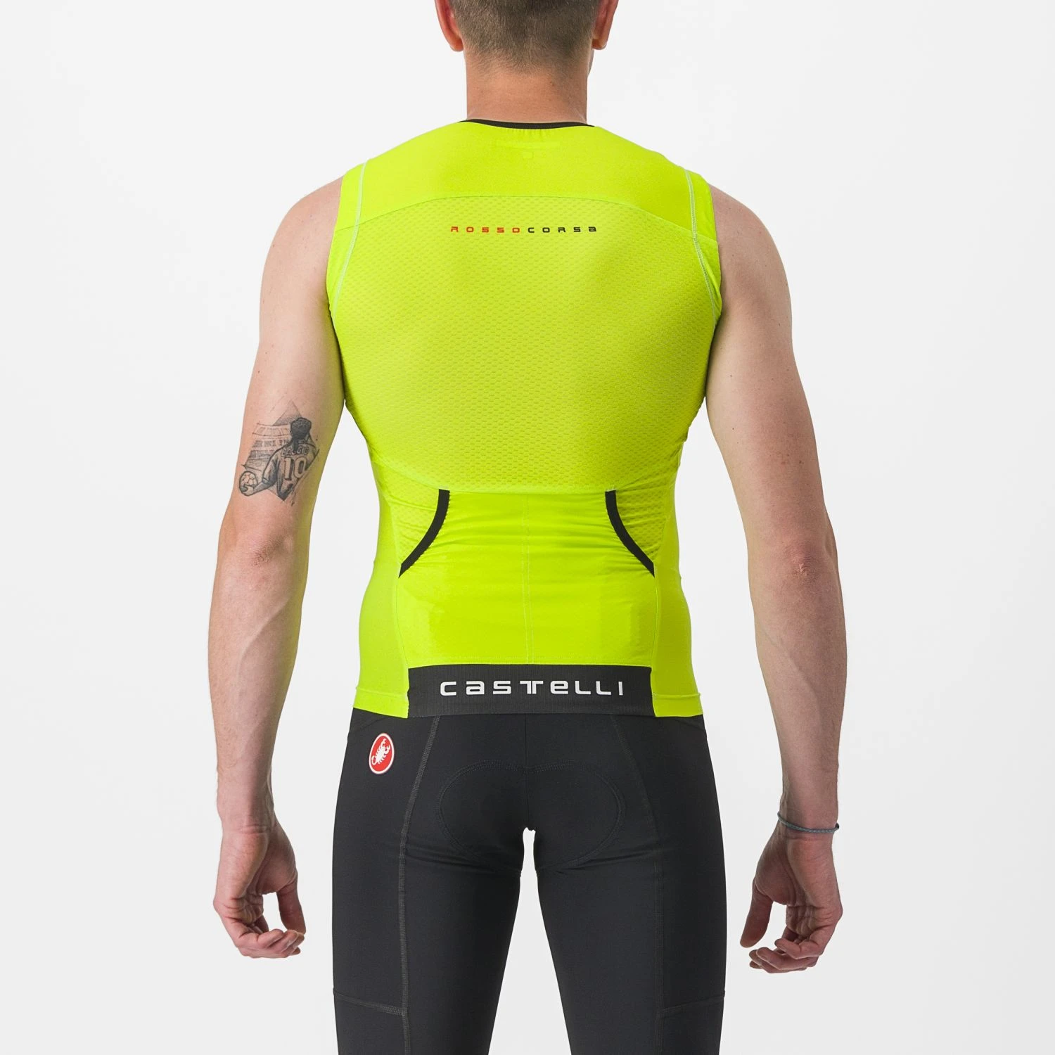Castelli Free Tri 2 Mouwloos Top Groen/geel Heren 4 Castelli Free Tri 2 Mouwloos Top Groen/geel Heren - Afbeelding 2