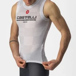 Castelli Pro Mesh BL Mouwloos Ondershirt Zilvergrijs Heren -Zwemartikelen Winkel castelli pro mesh zilvergrijs 22033 870 03