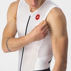 Castelli Free Sanremo 2 Trisuit Mouwloos Wit Heren -Zwemartikelen Winkel castelli sanremo 2 mouwloos 22090 101 03