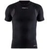 Craft Active Extreme X RN Ondershirt Korte Mouw Zwart Heren -Zwemartikelen Winkel craft active extreme x rn ondershirt1909678 999000