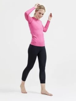 Craft Core Dry Active Comfort Lange Mouwen Roze Dames -Zwemartikelen Winkel craft baselayer dames core dry active comfort ls w 1911168 738000 04