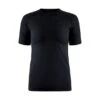 Craft CORE Dry Active Comfort Ondershirt Korte Mouw Zwart Dames -Zwemartikelen Winkel craft baselayer dames core dry active comfort ss w 1911677 999000 01