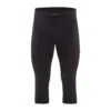 Craft Active Intensity Broek Driekwart Zwart Heren -Zwemartikelen Winkel craft heren baselayer active intensity knicker 1907935 999995 01