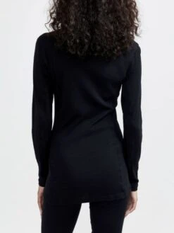 Craft Pro Wool Extreme X Lange Mouw Ondershirt Zwart Dames -Zwemartikelen Winkel craft onderkleding dames pro wool extreme x ls zwart 1911154 999000 002