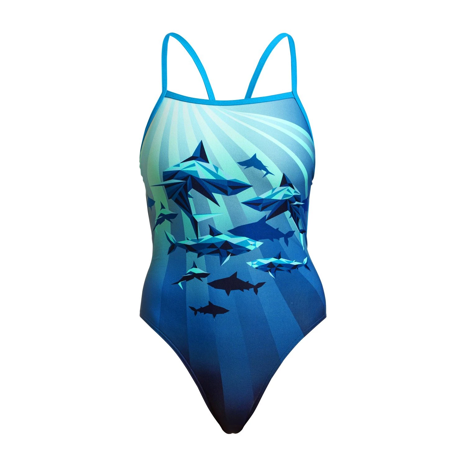 Funkita Shark Bay Single Strap Badpak Meisjes 3 Funkita Shark Bay Single Strap Badpak Meisjes