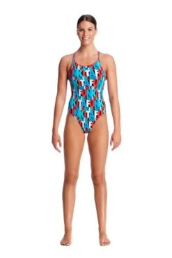 Funkita Swim Squad Diamond Back Badpak Dames -Zwemartikelen Winkel fs11l swim squad