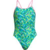Funkita Crawly Glitters Single Strap Badpak JR -Zwemartikelen Winkel ft crawly glitters