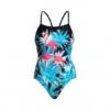 Funkita Flamingo Night Single Strap Badpak Dames -Zwemartikelen Winkel funkita flamingo night single strap dames 01