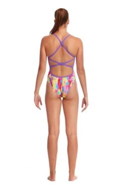 Funkita Splat Stat Strapped In Badpak Dames -Zwemartikelen Winkel funkita ladies fs38l splat stat web 003