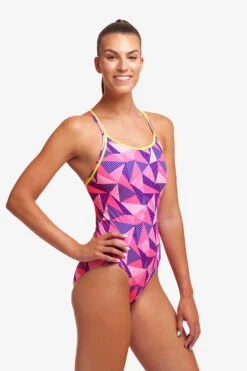 Funkita Little Pinky Diamond Back Badpak Dames -Zwemartikelen Winkel funkita live wire diamond back dames fs11l little pinky 04